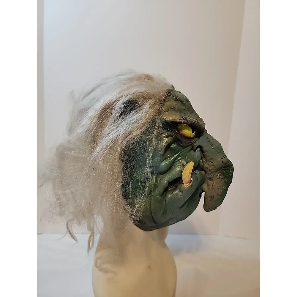 Vintage 2001 Paper Magic Group Bug Eye Blue FaceWerewolf Wolf Man Halloween Mask